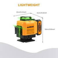Niveau laser 4D16 automatique avec ligne de croix verte