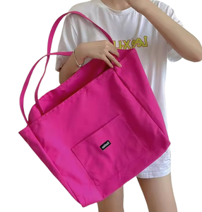 Sac fourre-tout en toile écologique, en coton, tissu coloré et épais, sac de courses multi-usages - Product Image 2