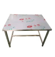Vente directe du fabricant, établi en acier inoxydable pour salle blanche, durable, table d'emballage en acier inoxydable commercial