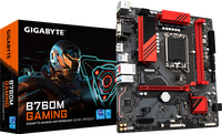Tarjeta Madre Gigabyte B760M GAMING D5, 8000MT/s, LAN 2.5G, LGA1700, 128GB DDR5, PCIe4.0, M.2, Micro ATX, para Juegos