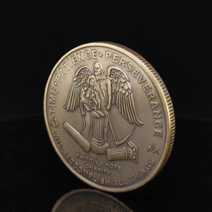 Insignia de Metal masónica de diseño libre personalizado, moneda de colección de oro estampada - Product Image 2
