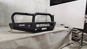 Pare-Chocs Avant Robuste en Acier Noir 4x4 avec Lumière LED pour Nissan Navara Np300 Revo <span class=keywords><strong>Raptor</strong></span> Lc250 - Product Image 2