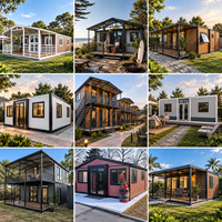 Kits de maisons modulaires préfabriquées de luxe 2026, extensibles verticalement, 20 et 40 pieds, pour l'extérieur