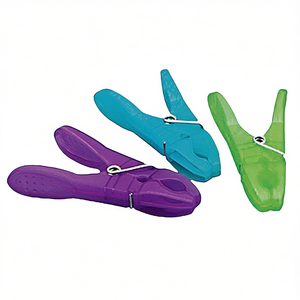 BRSTENMANN Pinzas para la ropa NArt de plástico, 24 piezas, pinzas coloridas para secar la ropa - Product Image 2