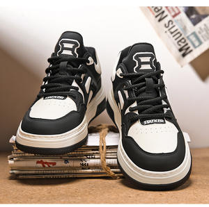 Luxury Men's Spring Casual <b>Sneakers</b> Small Batch White Black Panda Sports Shoes Height Increasing Trendy Mesh for Teenagers - Product Image 6