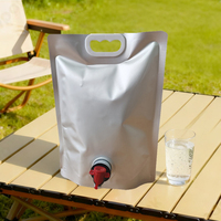 Pochette Doypack 3L Écologique Recyclable avec Valve Papillon et Bec Verseur Personnalisable pour Emballage de Lait Liquide et Boissons