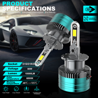 Aksesori Mobil Seri D D2 bentuk U D1S D5S D3S D4S lampu Led bohlam lampu pengganti HID lampu depan otomatis 110W