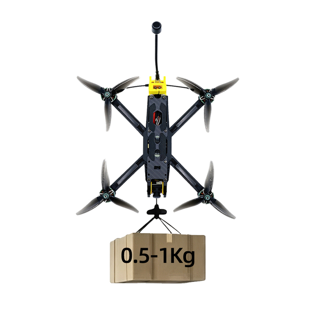 Mini 5inch FPV Drone with 1kg Payload 10km Long-range Control 4K HD Camera Professional Brushless Motor