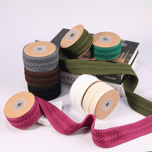 Một mặt màu rắn bện dệt kim satin Ribbon vải bền <span class=keywords><strong>Webbing</strong></span> chất liệu cho DIY Bow tóc quần áo hat phụ kiện - Product Image 2