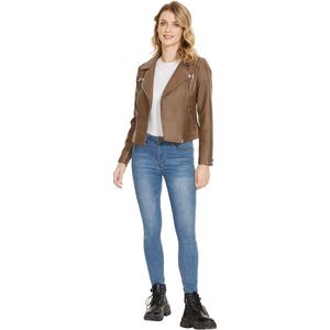 Veste en cuir véritable pour femme, design unique et très vendu, veste unie pour femme - Product Image 4