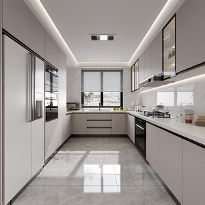 Nhà Thông Minh Tích Hợp nhà bếp tổ chức Tủ IoT kết nối cơ giới gia vị Kệ công thức chiếu cửa kính bằng đá cẩm thạch bản lề - Product Image 3