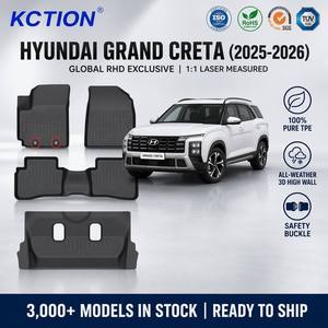 Alfombrillas para Auto KCTION TPE para <span class=keywords><strong>Hyundai</strong></span> <span class=keywords><strong>Grand</strong></span> Creta <span class=keywords><strong>2022</strong></span>-2024, Alfombrillas Impermeables para Todo Clima, Ecológicas e Inodoras - Product Image 1