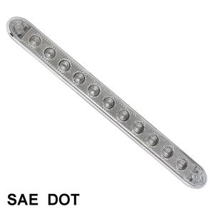 Barra indicadora LED de línea delgada de 16 "con lente réflex y lámpara indicadora Led de bisel cromado para remolque de camión 12V/24V DOT/SAE/FMVSS108 - Product Image 3