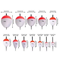 Stock personnalisé pêche côtière 0.8g-60g mer océan bateau EPS mousse pêche Bobbers Boias De Pesca pêche flotteurs