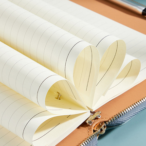 Cartera de cuero Suministros de oficina Diario Cuaderno A5 B5 <span class=keywords><strong>Carpeta</strong></span> con <span class=keywords><strong>carpeta</strong></span> de archivos B5 Cremallera - Product Image 3