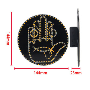 Lumière LED d'<span class=keywords><strong>expression</strong></span> amusante pour voiture, pour vitre arrière, multifonctionnelle, avec geste de paume pour avertissement - Product Image 4
