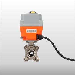 3-mảnh chủ đề kết nối V cổng Thiết bị truyền động điện van bi xử lý nước dòng chảy Wafer cạnh tranh kiểm soát dòng chảy OEM - Product Image 3
