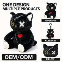 Peluche personnalisée pour chat, directement de l'usine, à partir de vos illustrations, OEM ODM, poupée en peluche pour marques IP originales