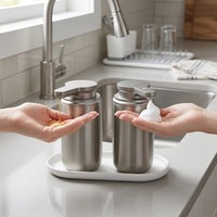 Fabricant direct, distributeur automatique de savon mousse de qualité supérieure, sans contact, à capteur infrarouge, pour la maison intelligente, l'hôtel, la cuisine, la salle de bain, en acier inoxydable 304, OEM