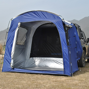 Tente de hayon de voiture, tente de camping <span class=keywords><strong>pour</strong></span> 2 personnes <span class=keywords><strong>pour</strong></span> SUV, <span class=keywords><strong>auvent</strong></span> de voiture imperméable en Oxford 210D avec moustiquaires <span class=keywords><strong>pour</strong></span> les voyages en plein air, le camping - Product Image 3
