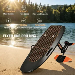 Papan Selancar Foil Listrik Serat Karbon OEM 45km/jam 2 Jam Bersertifikasi CE untuk Olahraga Air Lepas Pantai - Product Image 1