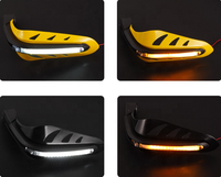 Protège-mains universel pour guidon de moto Lumière LED Protège-mains en ABS Protège-mains pour moto