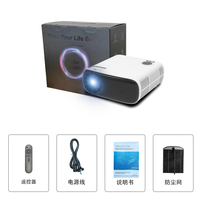 Projecteur LED haute luminosité 1080P, faisceau vidéo, smartphone, son incroyable, écran LCD, image de niveau supérieur, Android 9, haut-parleurs intégrés, internet