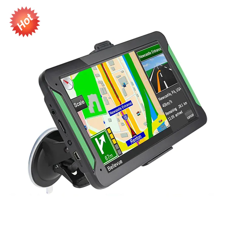 Navigatore GPS per auto vocale MP3/MP4 da 8G 256MB con schermo capacitivo da 7 pollici di buona qualità