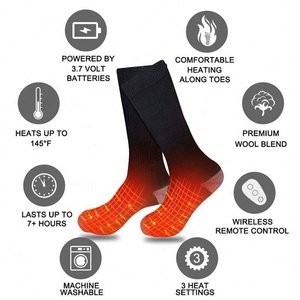 <span class=keywords><strong>Chaussettes</strong></span> chauffantes à batterie Rechargeable, sport personnalisé pour hommes et femmes - Product Image 4