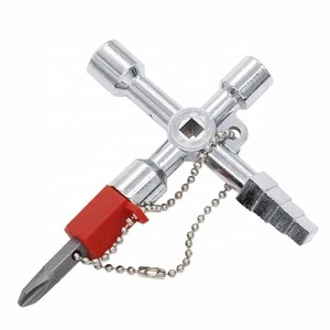 Clé à molette, outil à main universel, clé croisée, clé carrée, clé triangulaire, clé pour armoire électrique, ascenseur, élévateur - Product Image 6