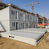 Maison conteneur pliable à construction rapide et économique, étanche, pour dortoir préfabriqué et logement mobile, dépliage rapide, cabine pliable