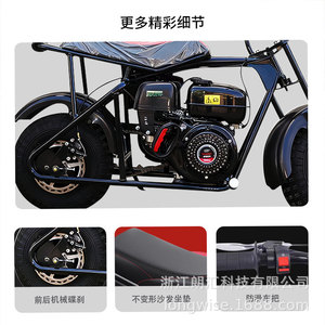 Mini moto tout-terrain Longwise 212Cc, pneus de 8 pouces, transmission automatique, utilisation tout-terrain - Product Image 3