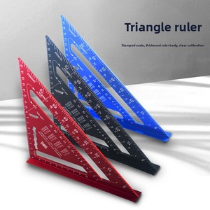 Regla Triangular <span class=keywords><strong>de</strong></span> Aleación <span class=keywords><strong>de</strong></span> Aluminio, Herramienta <span class=keywords><strong>de</strong></span> Medición Multiángulo para Carpintería, Guía <span class=keywords><strong>de</strong></span> Diseño para Trabajos en Madera - Product Image 2