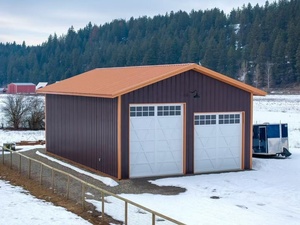 Unités de stockage <span class=keywords><strong>automobile</strong></span> en acier pour deux voitures, au design moderne et aux dimensions 10'x20' et 10'x25' - Product Image 1