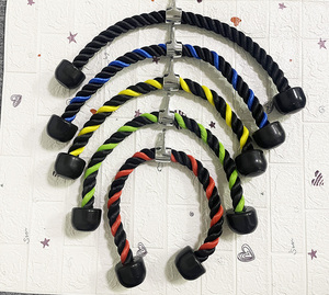 Máy Tập Thể Dục Đính Kèm Dây Cáp Kéo Dây Thừng Ba Đầu Nylon Chịu Lực Nặng 27 & 36 Inch - Product Image 6