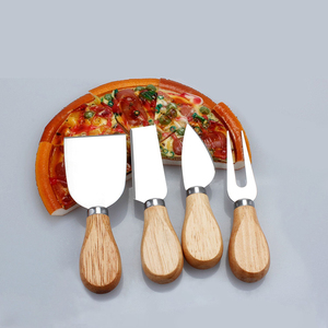 4-Piece <strong>Cheese</strong> Tools Wooden Handle Stainless Steel <strong>Cheese</strong> <strong>Knife</strong> <strong>Set</strong> for Cutting <strong>Cheese</strong> - Product Image 4