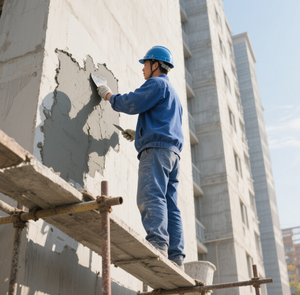 Mortier <span class=keywords><strong>de</strong></span> plâtrage industriel <span class=keywords><strong>ciment</strong></span>-argile QIANG WEI haute résistance anti-fissuration grade M10 pour la rénovation et la construction <span class=keywords><strong>de</strong></span> murs extérieurs - Product Image 4