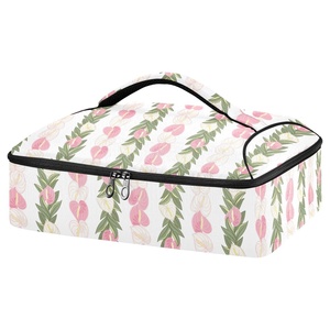 Sac Isotherme 15L Aloha Collection en Nylon, Motif Anthurium, Personnalisable, pour Transport de Plats et Fêtes - Product Image 1
