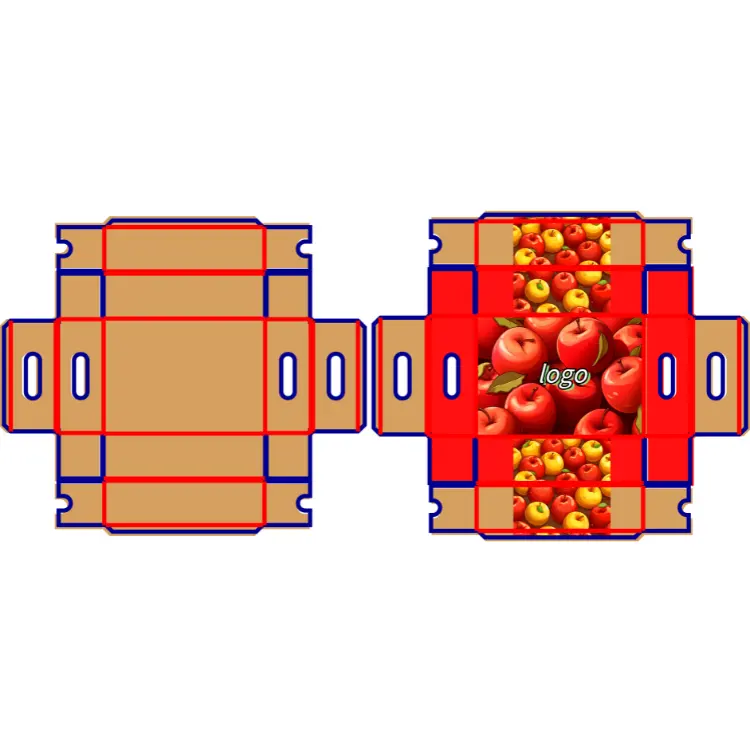 Boîte-cadeau de fruits du verger Carton ondulé à cinq couches pour le sucre de sable de raisin Orange épaissi emballage dossiers recyclables