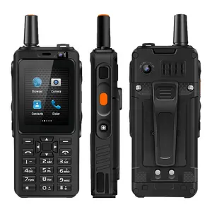 Walkie-talkie con botón de emergencia, teléfono móvil 2G, 3G, 4G, GPS, WiFi, Radios bidireccionales de largo alcance, GSM, Android 8,1