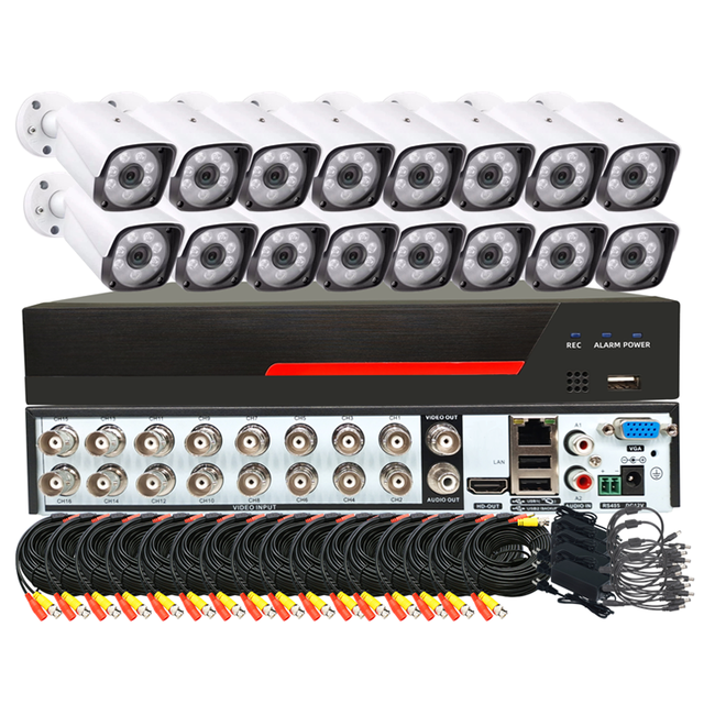 Professional CCTV Camera 16ch Economic DVR System Kit, Home Alarm System