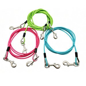 สายจูงสุนัขแบบปรับได้ Rainbow PVC สำหรับสัตว์เลี้ยงขนาดใหญ่  แบบยืดหดได้ สะท้อนแสง ติดผนัง  ปรับได้หลายระดับ - Product Image 4
