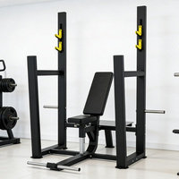 Banc de musculation professionnel inclinable en gros pour usine, machine de presse fitness, banc à barre, banc d'haltérophilie