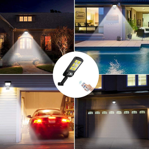 Lampe solaire à capteur COB, étanche, rechargeable, télécommande <span class=keywords><strong>sans</strong></span> fil, lampes de <span class=keywords><strong>rue</strong></span> extérieures, alimentées par l'énergie solaire - Product Image 6