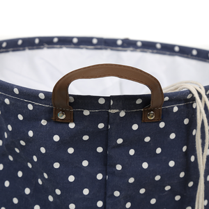 Sinh Thái Thân Thiện Tùy Chỉnh Hình Tròn Ráp <span class=keywords><strong>Folding</strong></span> <span class=keywords><strong>Tote</strong></span> Bông Giặt Giỏ Túi Quần Áo Lưu Trữ <span class=keywords><strong>Hamper</strong></span> Với Dây Rút - Product Image 6