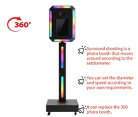 Nouvelle Machine Photo Numérique 2026 Mirror Magic avec Cadre Métallique, Compatible iPad, Impression en Libre-Service, pour Fêtes et Événements
