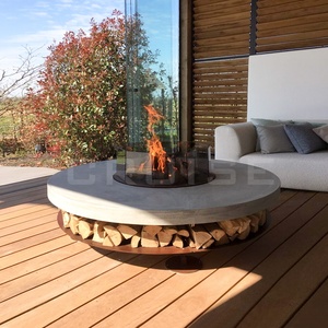 <span class=keywords><strong>Cheminée</strong></span> <span class=keywords><strong>de</strong></span> <span class=keywords><strong>table</strong></span> CRUISE résistante aux hautes températures bois/gaz/alcool/atomisé/électronique avec foyer autoportant BBQ 1000mm - Product Image 1