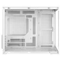 Boîtiers de PC de jeu de bureau Ruix Iceblade White Micro ATX avec filtre anti-poussière sur le dessus, supportant un AIO de 360 mm