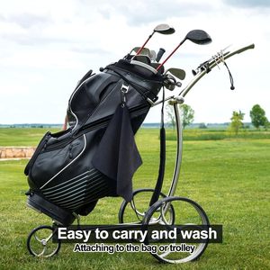 Custom Premium Golf Towel with Carabiner <b>Clip</b> Absorbent Microfiber Waffle Golf Towel <b>for</b> Cleaning Golf Ball Club Putter Iron - Product Image 3