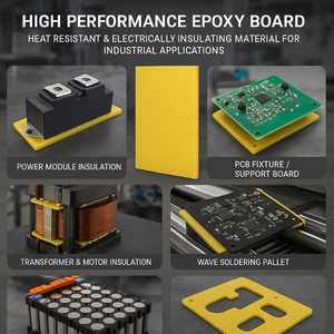 Plaque de résine époxy stratifiée isolante résistante aux hautes températures, plaque FR4, tension de déclenchement 6KV, tension nominale 600V - Product Image 4